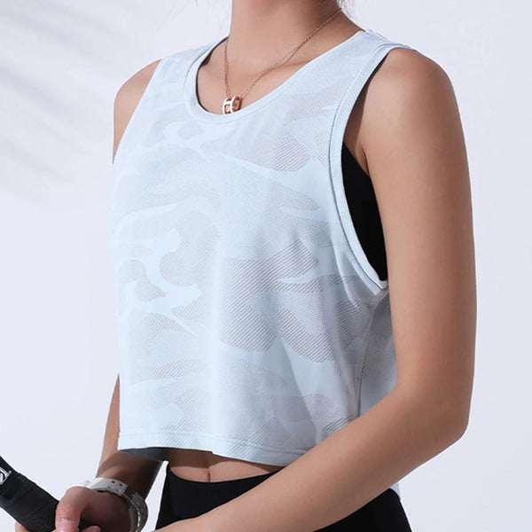 Women’s Camouflage Sleeveless Running Vest