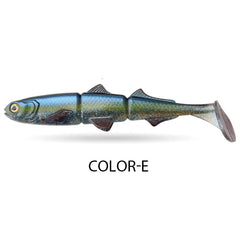 Spinpoler Shad Jointed Soft Swimbait – 25g/58g Sinking Lure for Perch & Pike Fishing