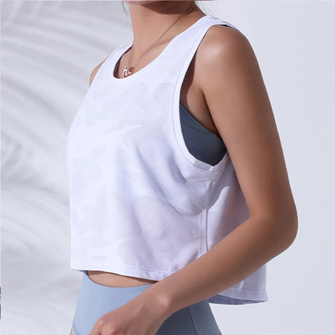 Women’s Camouflage Sleeveless Running Vest