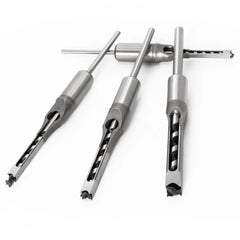 HSS Square Hole Drill Bit Set – Mortising Chisel & Twist Auger for Woodworking