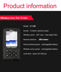 200m Dual-Language Wireless Dot Matrix Fish Finder