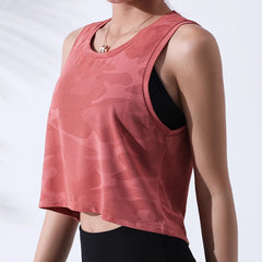 Women’s Camouflage Sleeveless Running Vest