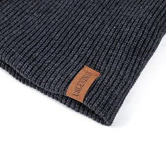Unisex Fur-Lined Knitted Beanie Hat