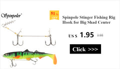Spinpoler Shad Jointed Soft Swimbait – 25g/58g Sinking Lure for Perch & Pike Fishing