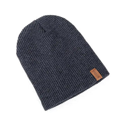 Unisex Fur-Lined Knitted Beanie Hat
