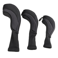 3-Piece Golf Club Head Covers – Wood Driver & Fairway