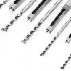 HSS Square Hole Drill Bit Set – Mortising Chisel & Twist Auger for Woodworking