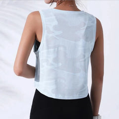 Women’s Camouflage Sleeveless Running Vest