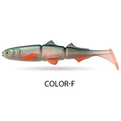 Spinpoler Shad Jointed Soft Swimbait – 25g/58g Sinking Lure for Perch & Pike Fishing