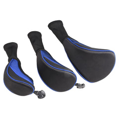 3-Piece Golf Club Head Covers – Wood Driver & Fairway