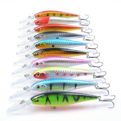 10-Pcs Minnow Hard Fishing Lures