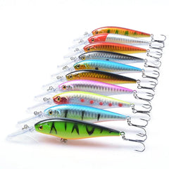 10-Pcs Minnow Hard Fishing Lures