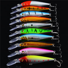 10-Pcs Minnow Hard Fishing Lures