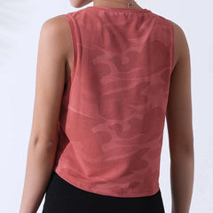 Women’s Camouflage Sleeveless Running Vest