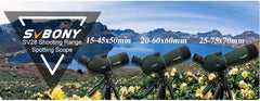 SVBONY Spotting Scope – Waterproof Long-Range Zoom Telescope for Outdoor & Shooting