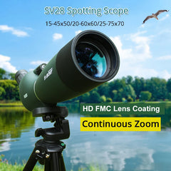 SVBONY Spotting Scope – Waterproof Long-Range Zoom Telescope for Outdoor & Shooting