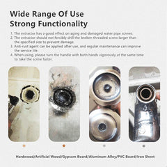 Double-Head Faucet & Pipe Screw Extractor