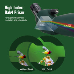 SVBONY Spotting Scope – Waterproof Long-Range Zoom Telescope for Outdoor & Shooting