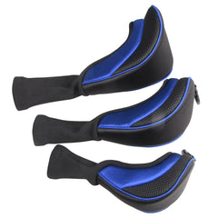3-Piece Golf Club Head Covers – Wood Driver & Fairway