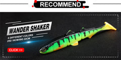 Spinpoler Shad Jointed Soft Swimbait – 25g/58g Sinking Lure for Perch & Pike Fishing