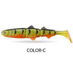 Spinpoler Shad Jointed Soft Swimbait – 25g/58g Sinking Lure for Perch & Pike Fishing