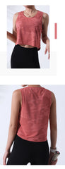 Women’s Camouflage Sleeveless Running Vest