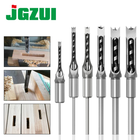 HSS Square Hole Drill Bit Set – Mortising Chisel & Twist Auger for Woodworking