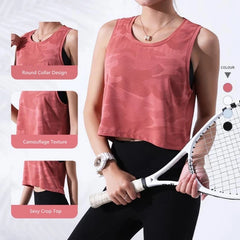 Women’s Camouflage Sleeveless Running Vest