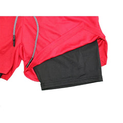 Men’s 2-in-1 Double-Layer Fitness Shorts