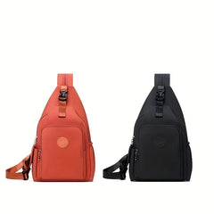 Women’s Korean-Style Nylon Chest Backpack