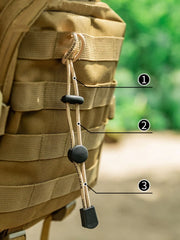 Outdoor Backpack Elastic Rope Buckle – Hiking Pole Fixing Strap & Camping Tie Cord