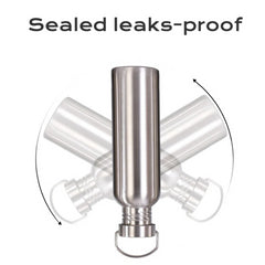 Stainless Steel Water Bottle – 500/750/1000ml Sports Flask