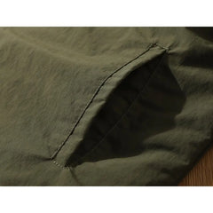 Retro Men's Cotton Jacket – Button-Up Waterproof Workwear Coat for Stylish Layering