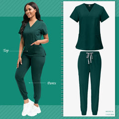 Unisex Medical Scrubs Set – High-Quality SPA, Clinic, and Veterinary Work Uniform