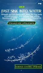 ZUKIBO Laser Nano Braid Fishing Line – Super Soft, Durable, Low-Memory PE Line