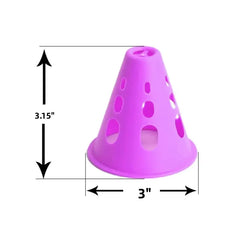 20/40/60PCS Colorful Windproof Training Marker Cones – Soccer, Skating & Multi-Sport Equipment