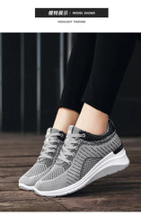 2025 Women’s Vulcanized Sneakers – Platform Walking Flats (Plus Size)