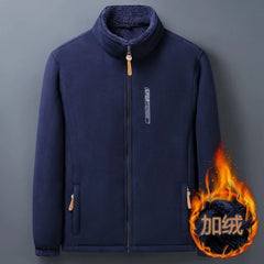 Men’s Winter Fleece Jacket – Thick Warm Windproof Outdoor Coat