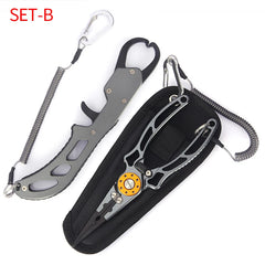 Shawto Aluminum Alloy Fishing Gripper – Professional Lip Grabber & Fish Control Pliers Tool