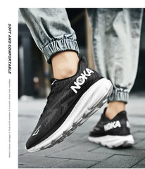 Men & Women Carbon Plate Running Shoes – Lightweight Breathable Athletic Sneakers