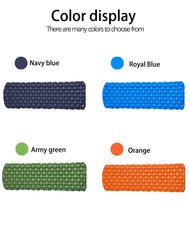 Ultralight Folding Camping Sleeping Pad with Pillow – Inflatable Air Mat for Outdoor Travel, Beach & Hiking