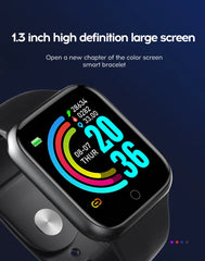 Y68 Smart Watch – Heart Rate, Oxygen & Blood Pressure Monitor for iOS & Android