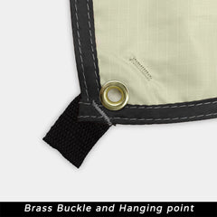 Black Coated Camping Tarp – 99% UV Block Waterproof Sun Shelter Canopy