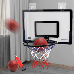 Adjustable Kids Indoor Basketball Hoop – Wall-Mounted Safe Play Set