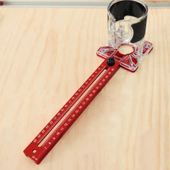 3-in-1 Router Groove & Circle Cutting Jig – Adjustable Aluminum Woodworking Bracket