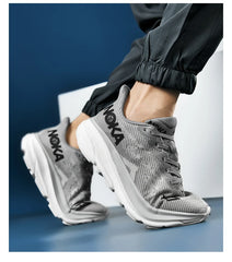 Men & Women Carbon Plate Running Shoes – Lightweight Breathable Athletic Sneakers