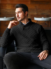 Men’s Winter Knitted Crew Neck Pullover