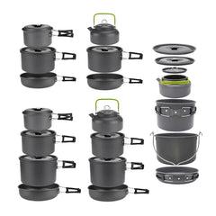 Lightweight Camping Cookware Set – Portable Pot & Pan Kit for 1–7 People