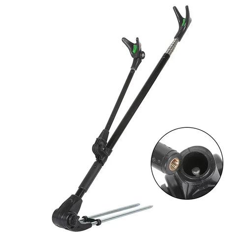 Stainless Steel Telescopic Fishing Rod Holder – Dual-Purpose Bracket (1.7M/2.1M/2.4M)