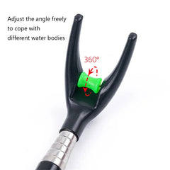 Stainless Steel Telescopic Fishing Rod Holder – Dual-Purpose Bracket (1.7M/2.1M/2.4M)